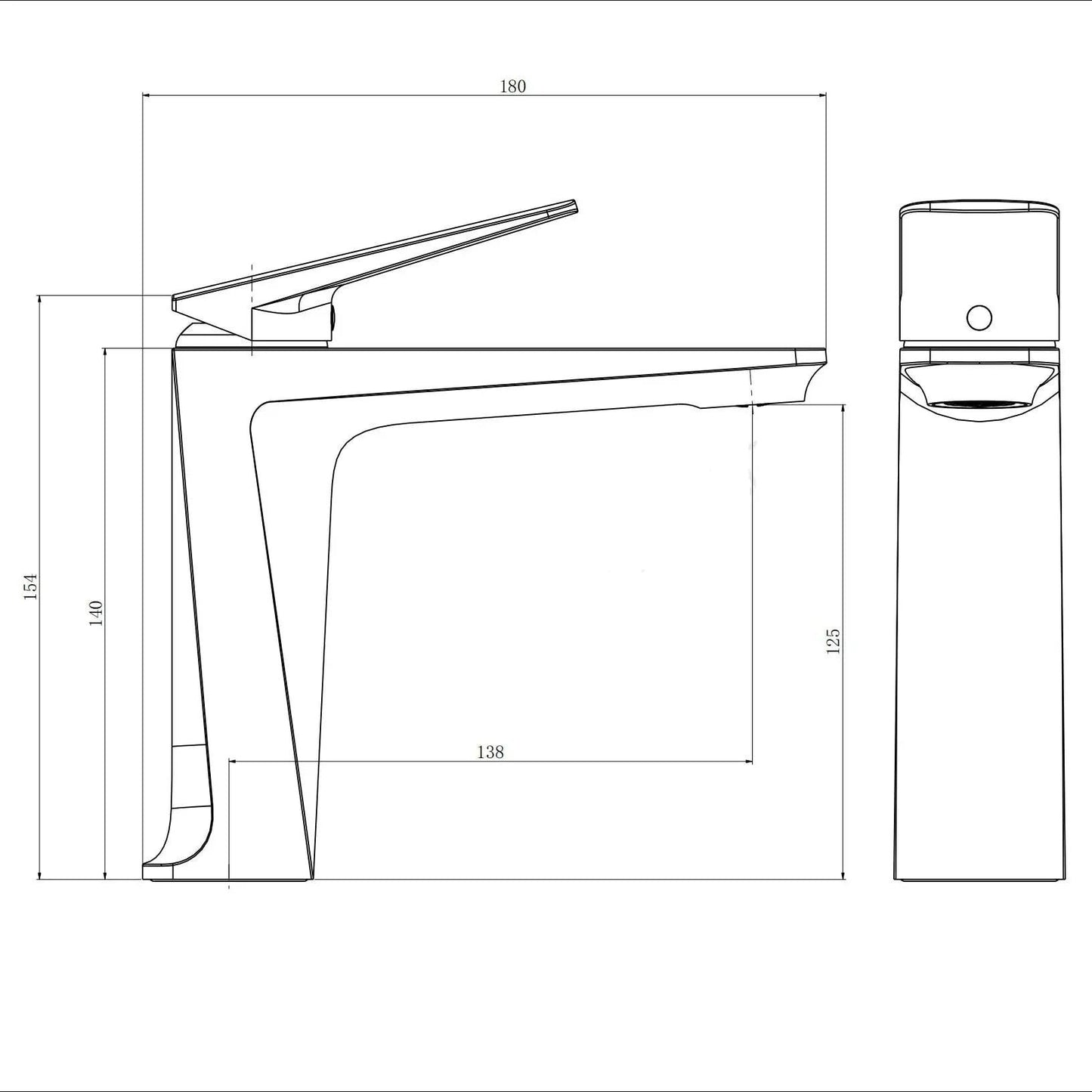 Malina - Modern Nordic Deck Mounted Faucet