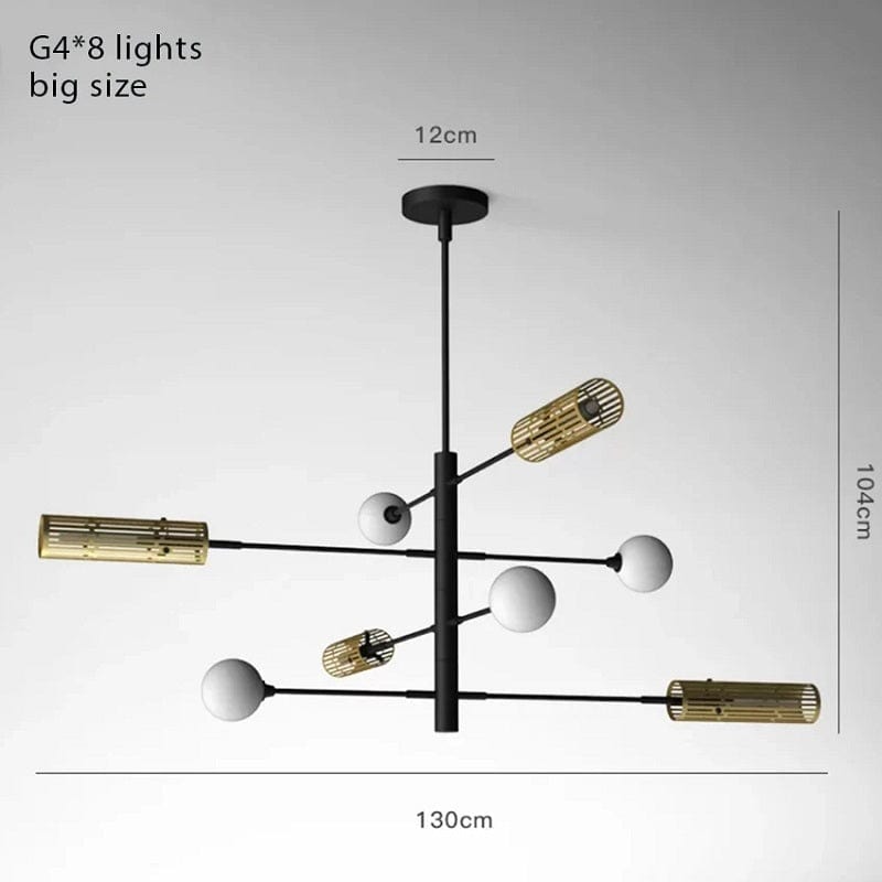 Mason - Industrial Wrought Iron Chandelier