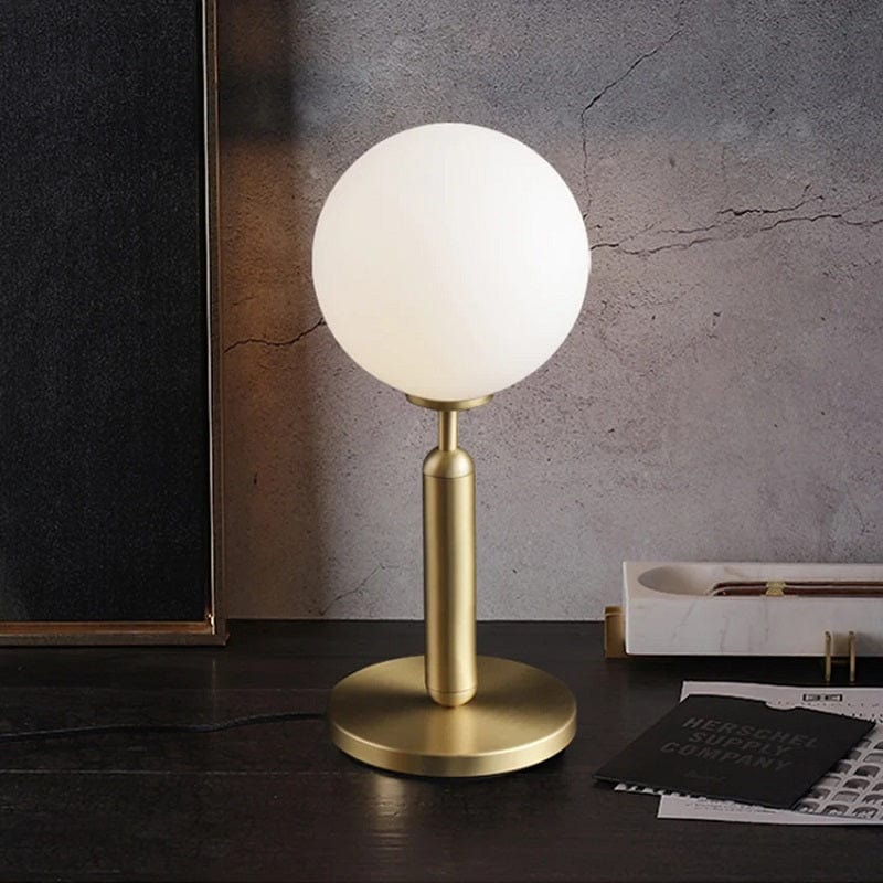 Massimo - Nordic Simple White Glass LED Table Lamp