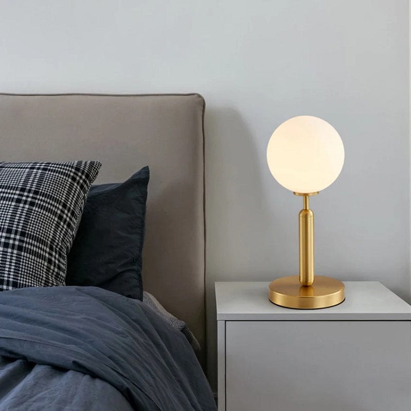 Massimo - Nordic Simple White Glass LED Table Lamp
