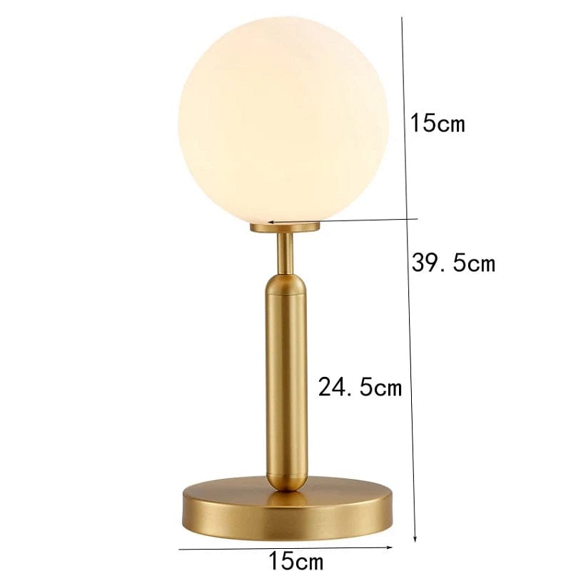 Massimo - Nordic Simple White Glass LED Table Lamp