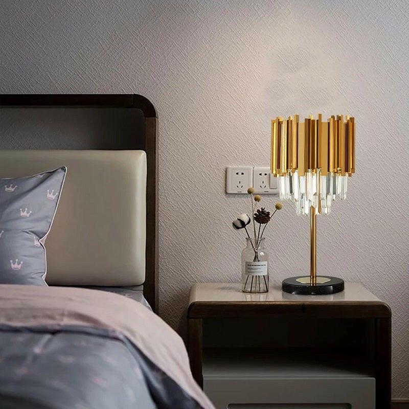 Mattia Luxury Crystal Table Lamp