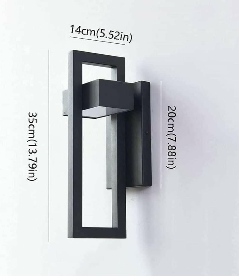 Mcphil Black Stainless Steel Wall Light