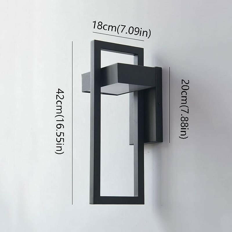 Mcphil Black Stainless Steel Wall Light