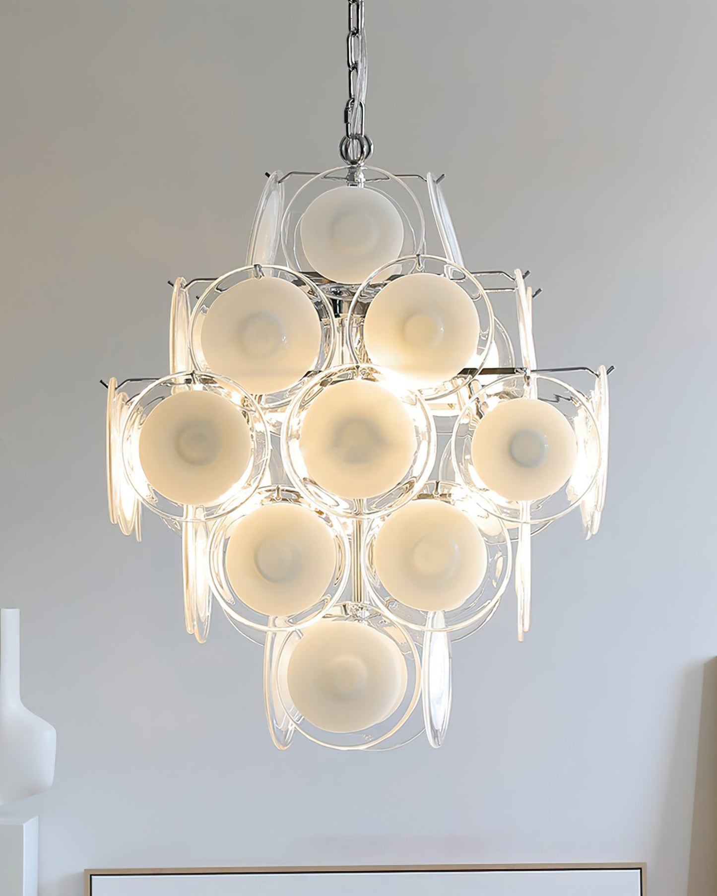 Medallion Glass Chandelier