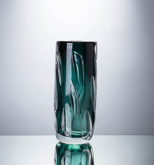 The Veda Collection Vase - Medium, Green