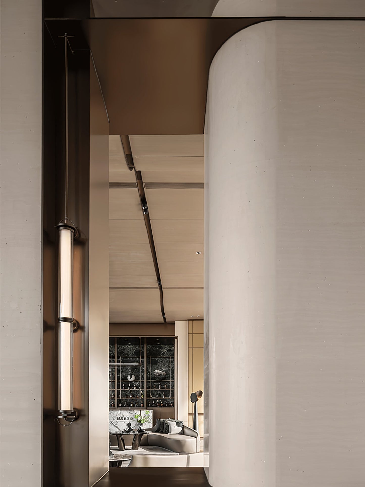 Meridian Modern Vertical Wall Sconce