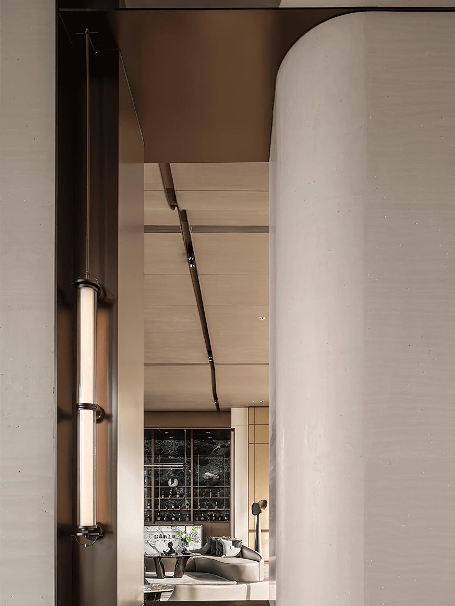 Meridian Modern Vertical Wall Sconce