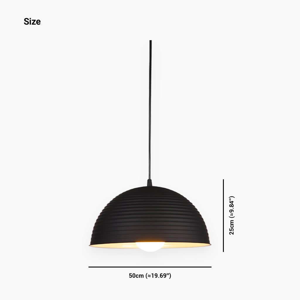Pendant Light Metal Dome Fixture