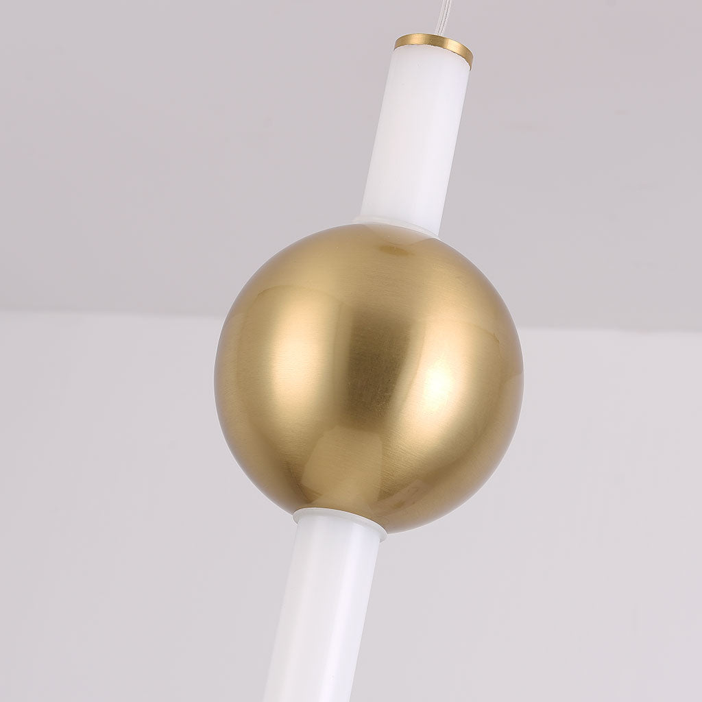 Pendant Light Metal & Milk Glass