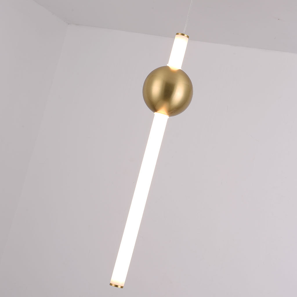 Pendant Light Metal & Milk Glass