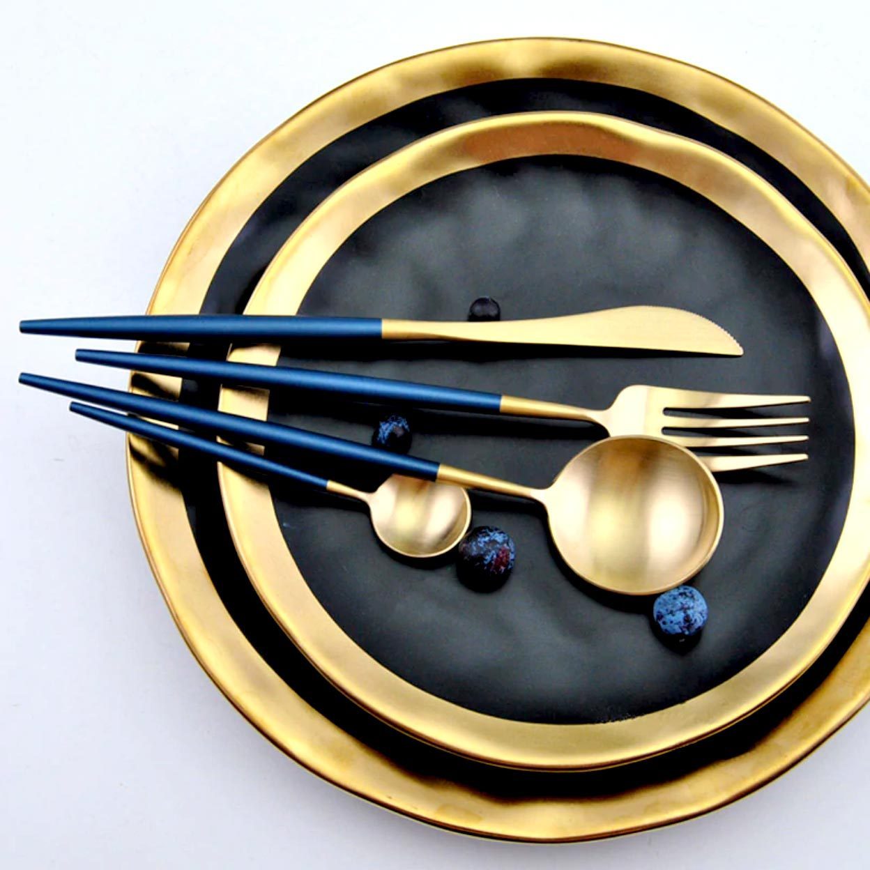 Metal Cutlery (24Pieces Set, 12 Colors) - Nordic Side - 