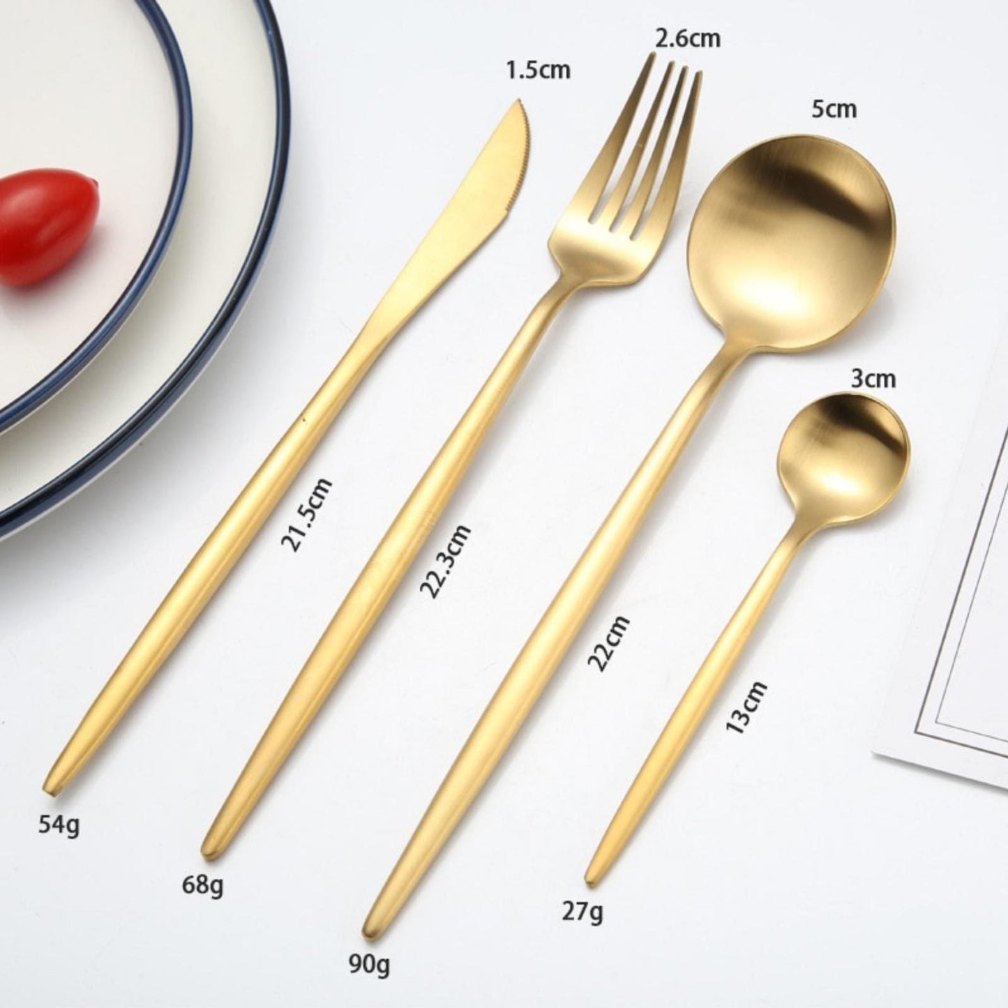 Metal Cutlery (4Pieces Set, 13 Colors) - Nordic Side - 