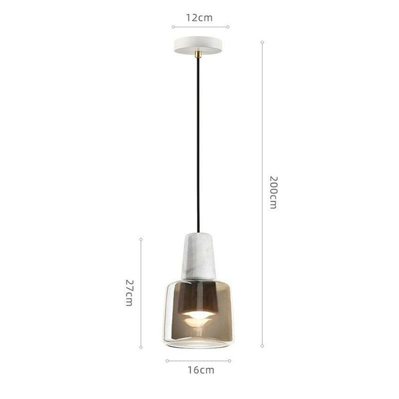 Mette Nordic Marble Glass Pendant Light