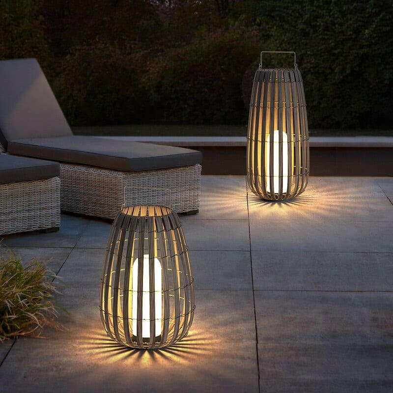 Mette Rattan Garden LED Lamps