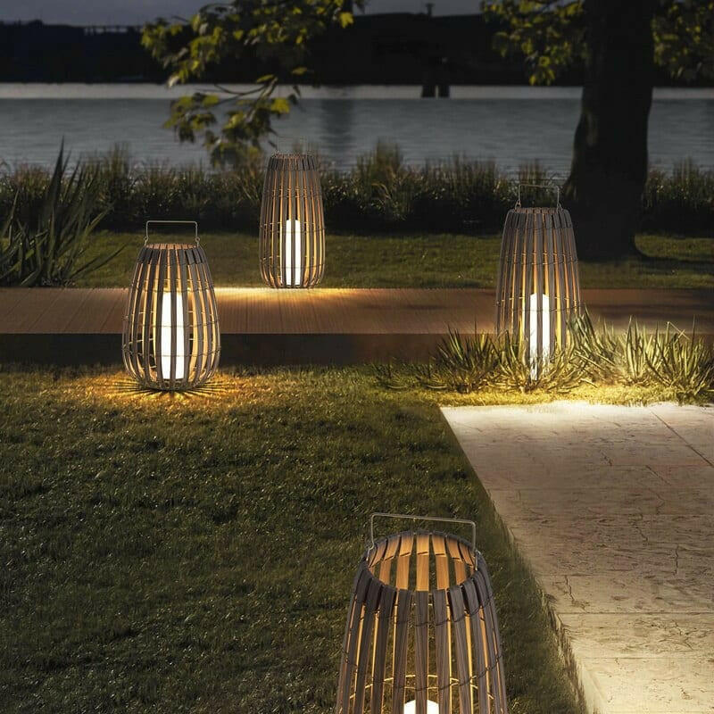 Mette Rattan Garden LED Lamps