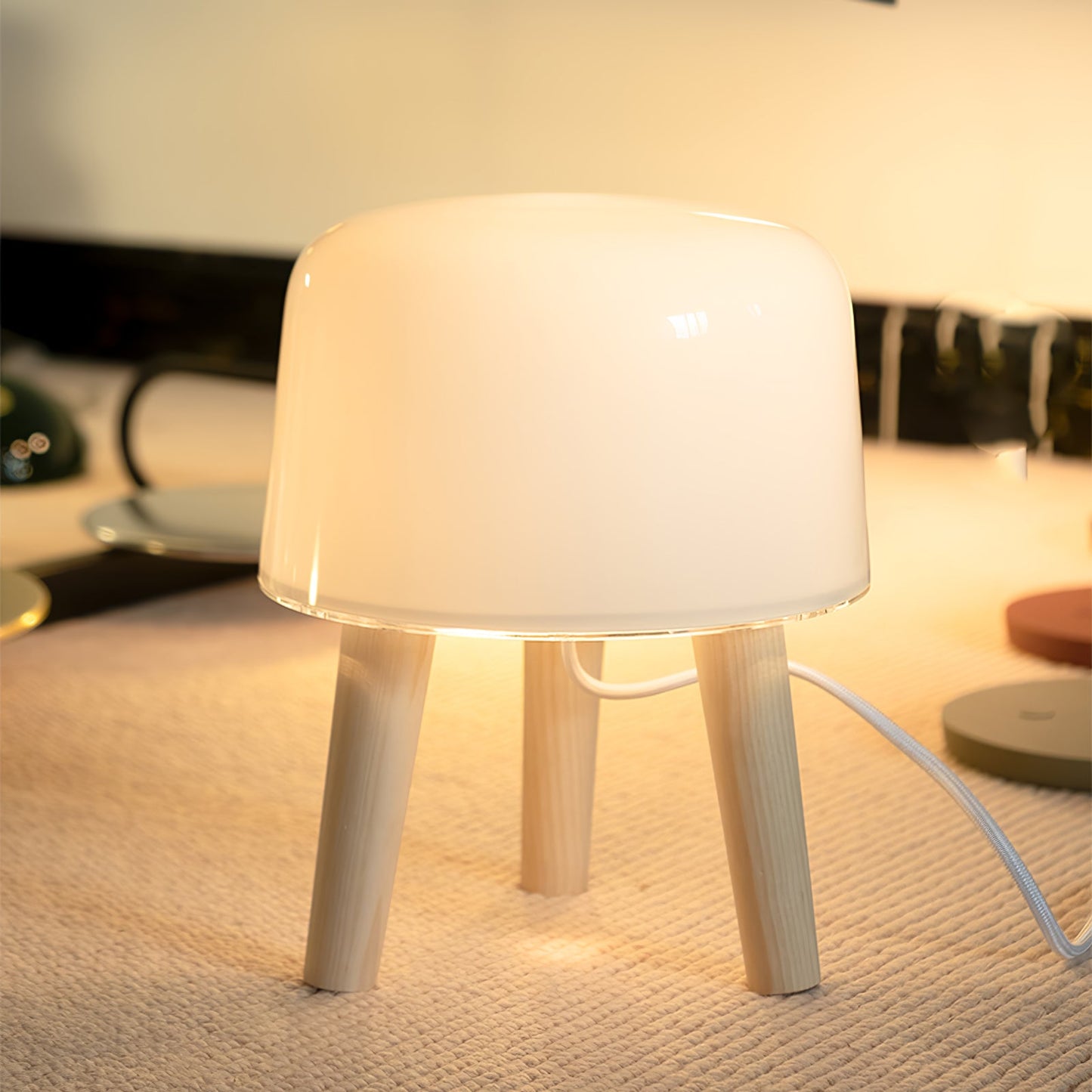 Milk Table Lamp Decor Accent