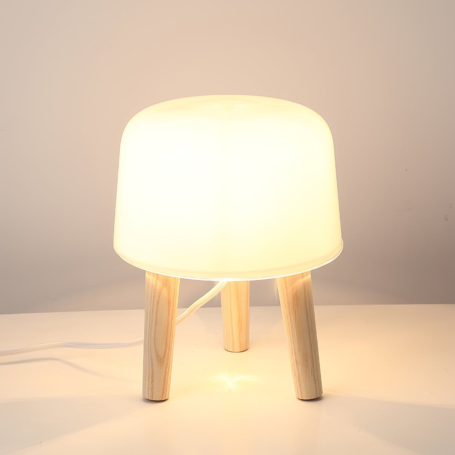 Milk Table Lamp Decor Accent