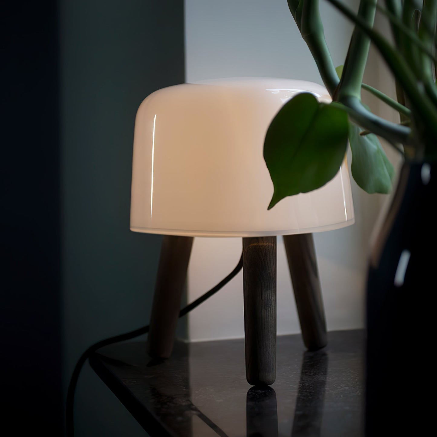 Milk Table Lamp Decor Accent