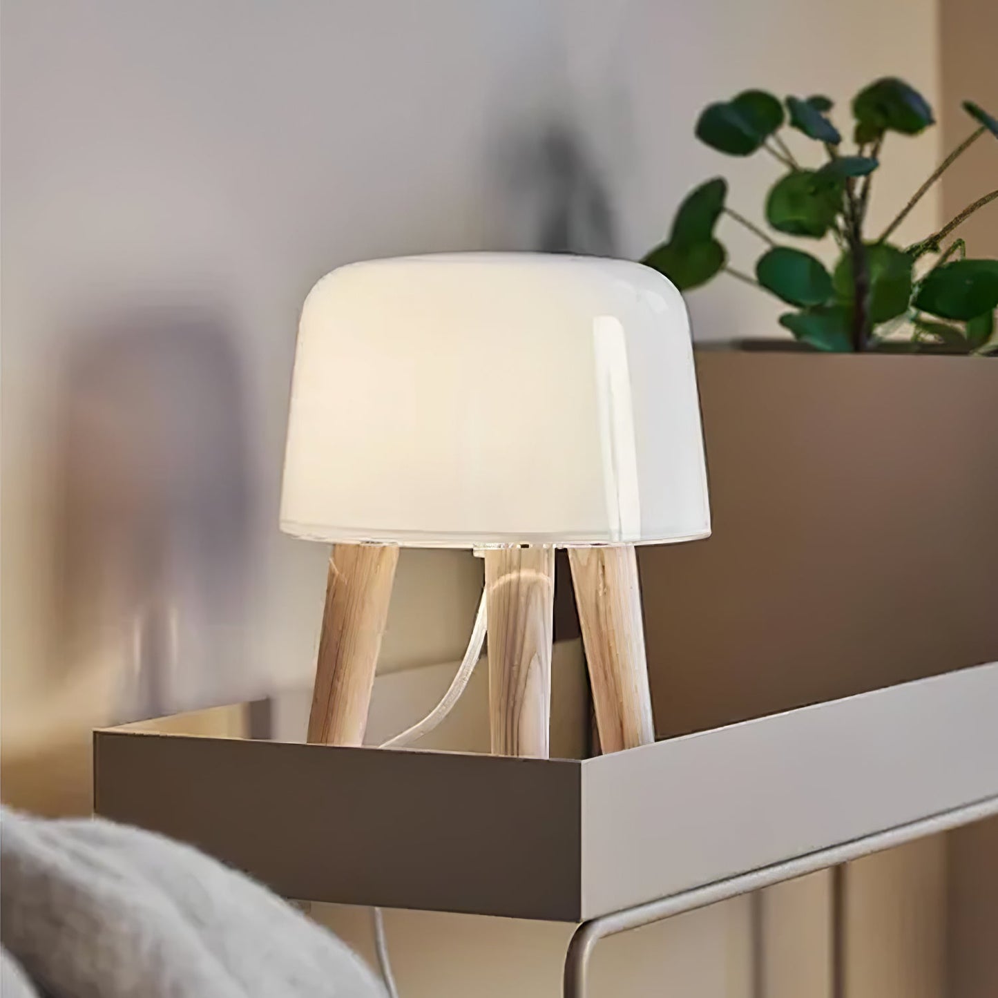 Milk Table Lamp Decor Accent