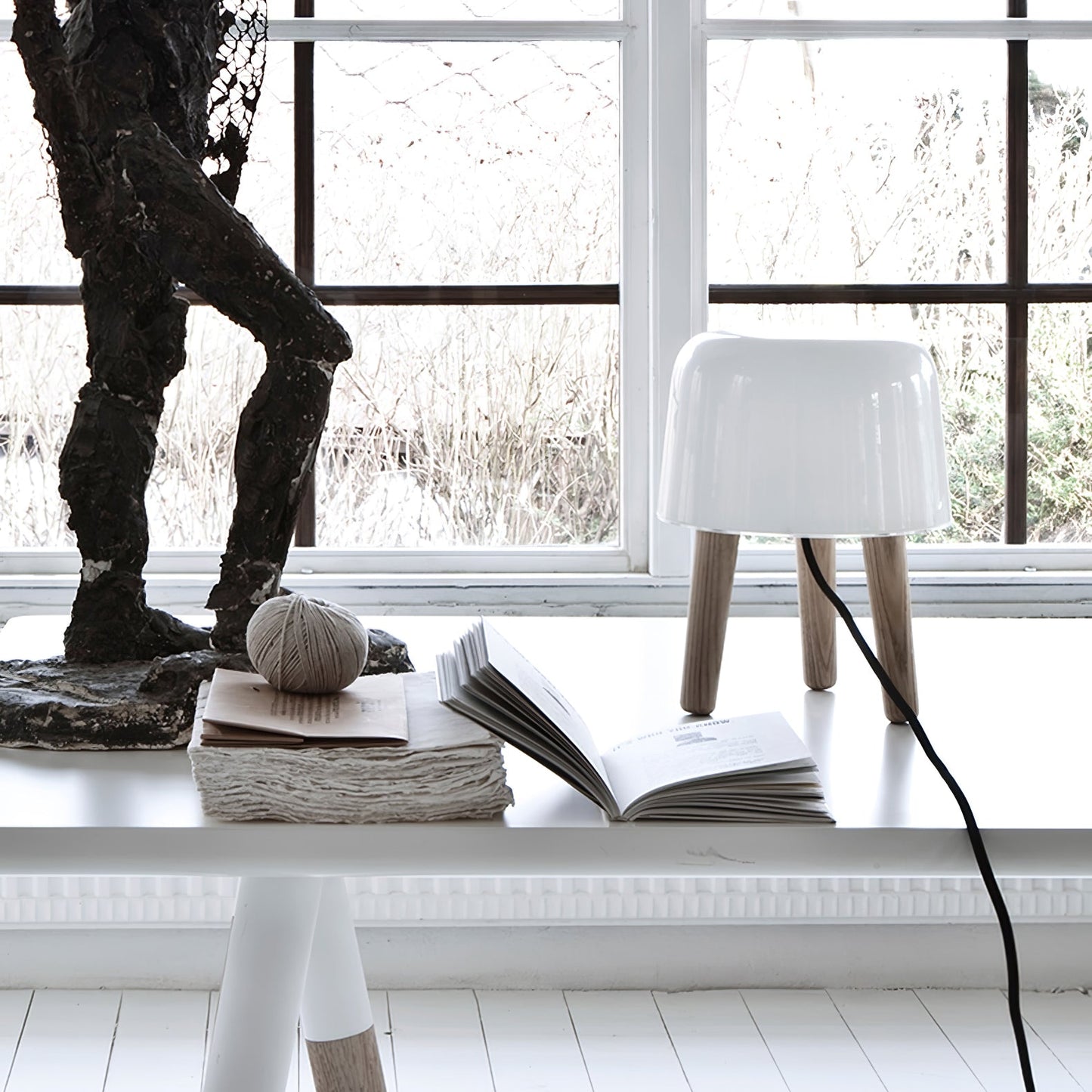 Milk Table Lamp Decor Accent