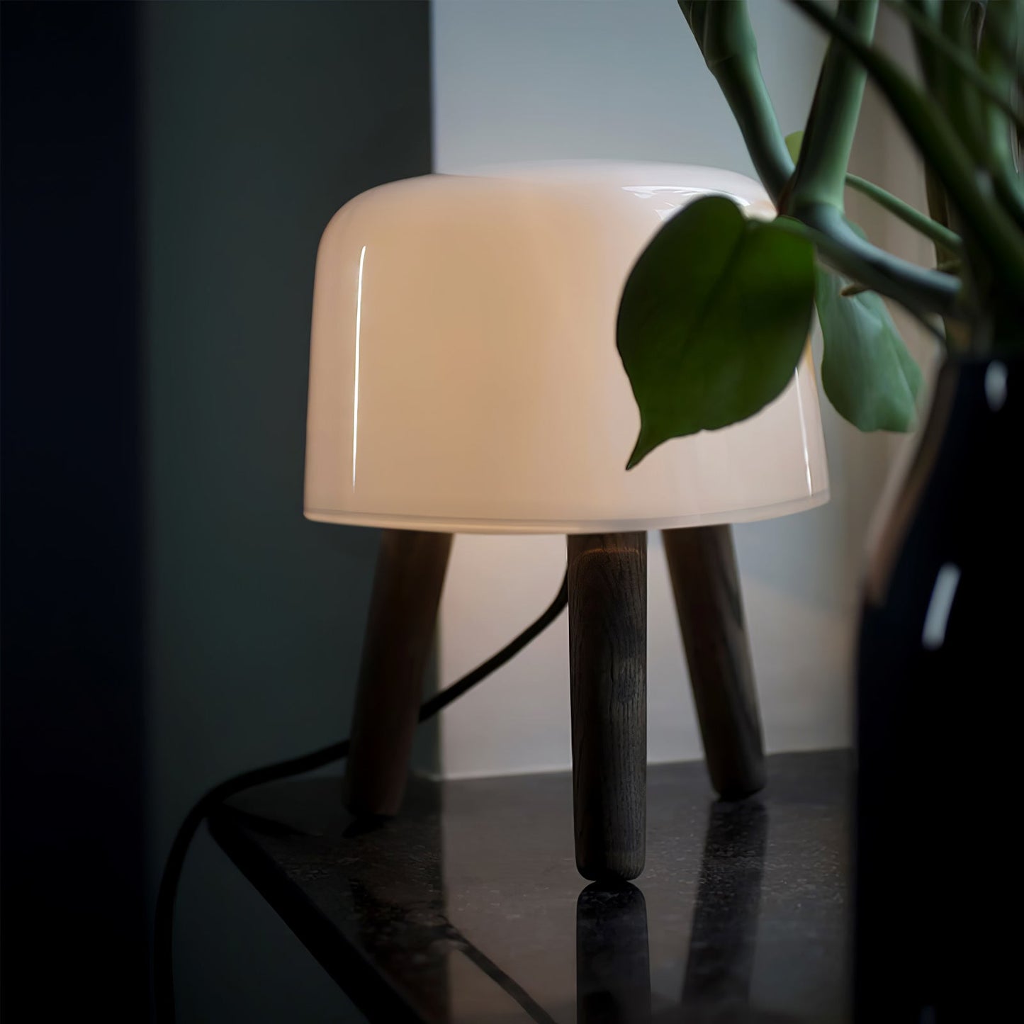 Milk Table Lamp Decor Accent