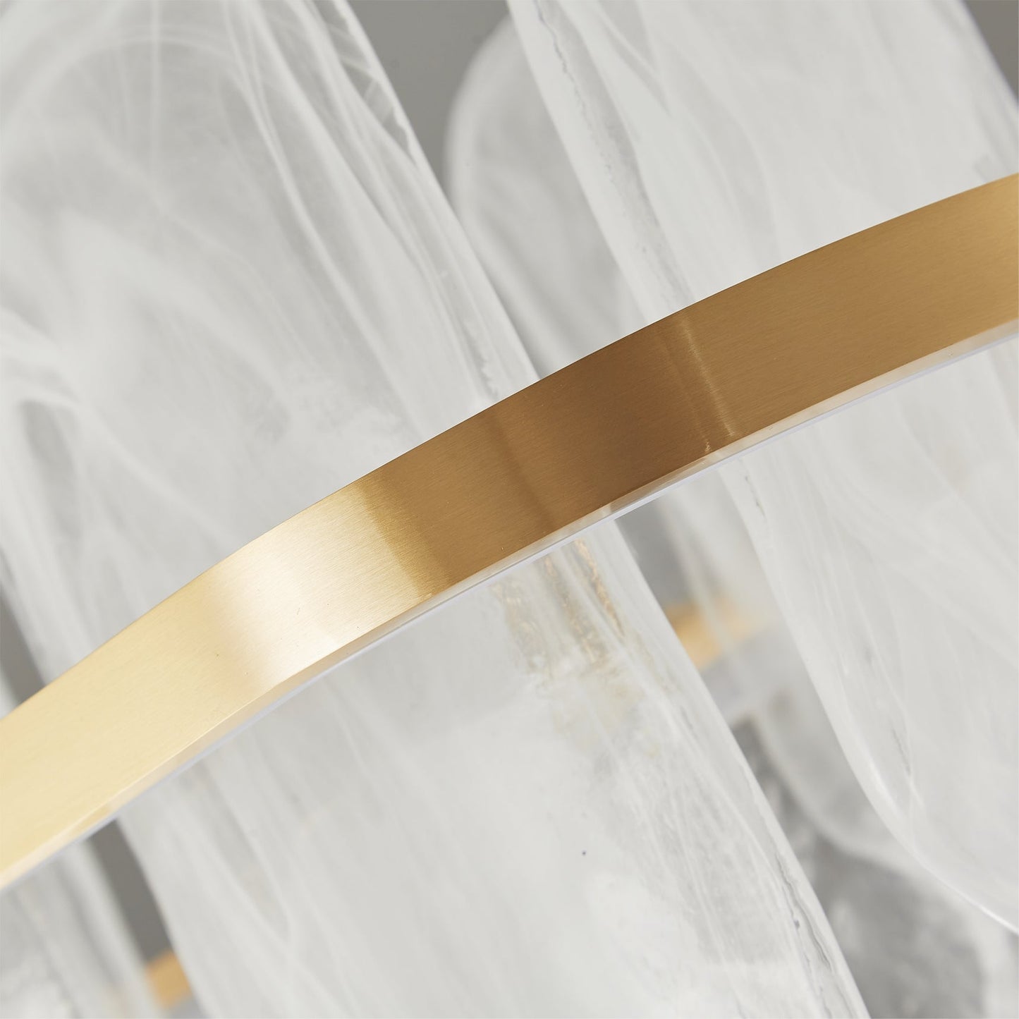 Mille Long Glass Chandelier