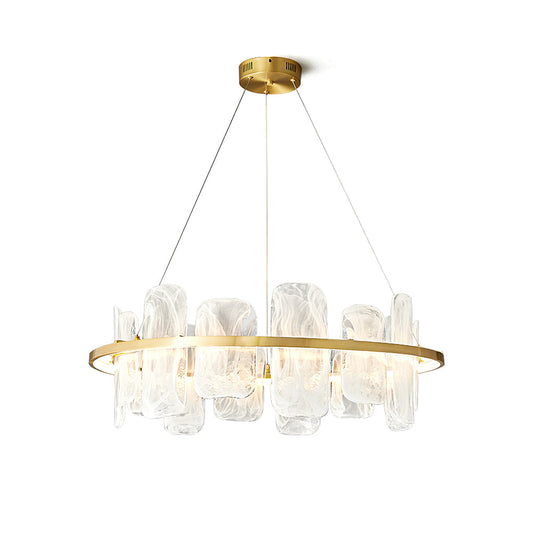 Mille Round Glass Chandelier