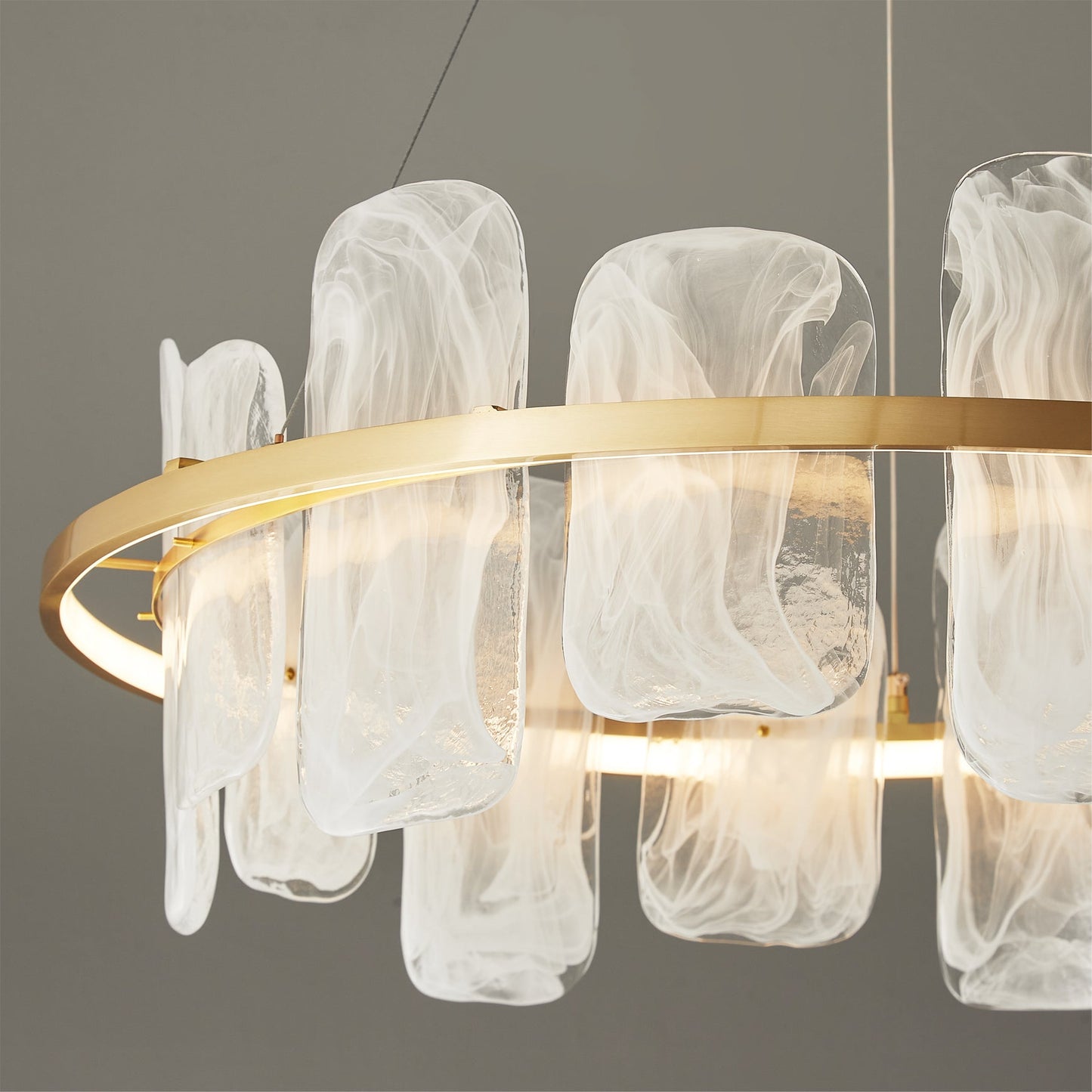 Mille Round Glass Chandelier