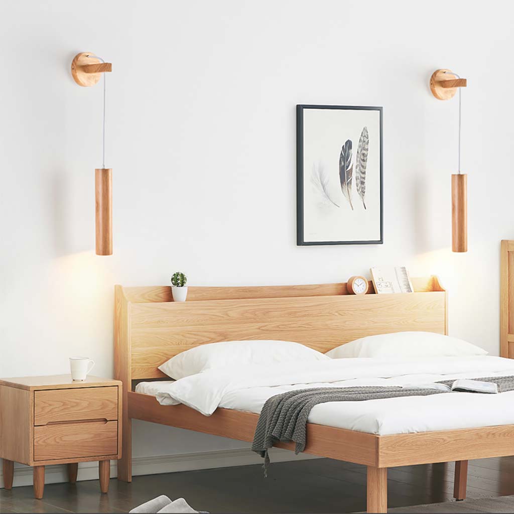 Wall Mounted Lamp Minimalist Wood Light