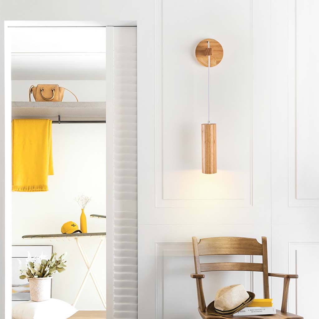 Wall Mounted Lamp Minimalist Wood Light