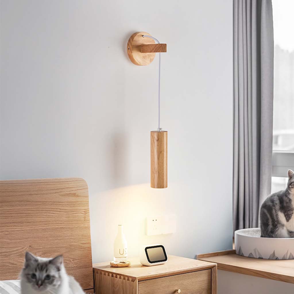 Wall Mounted Lamp Minimalist Wood Light