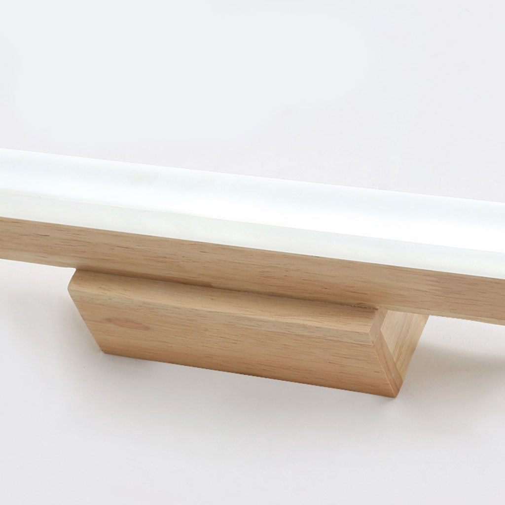 Mirror Vanity Light Modern Nordic LED Linear, Wood