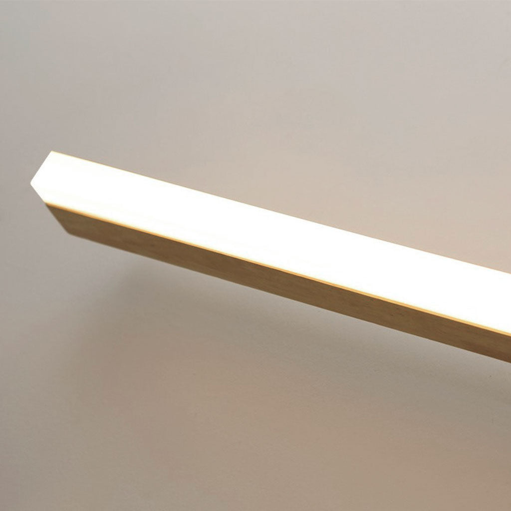 Mirror Vanity Light Modern Nordic LED Linear, Wood