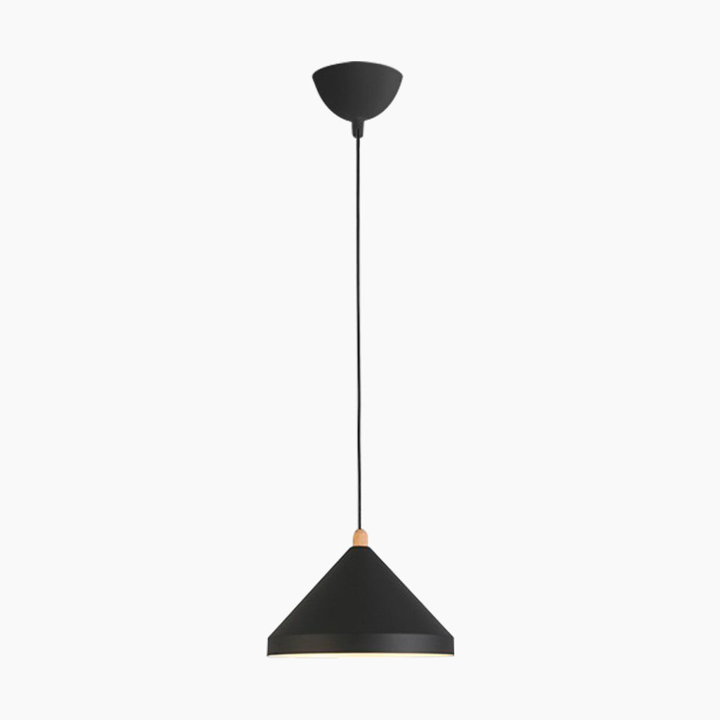 Pendant Light Cone String Modern for Dining Room/Restaurant, Black/White