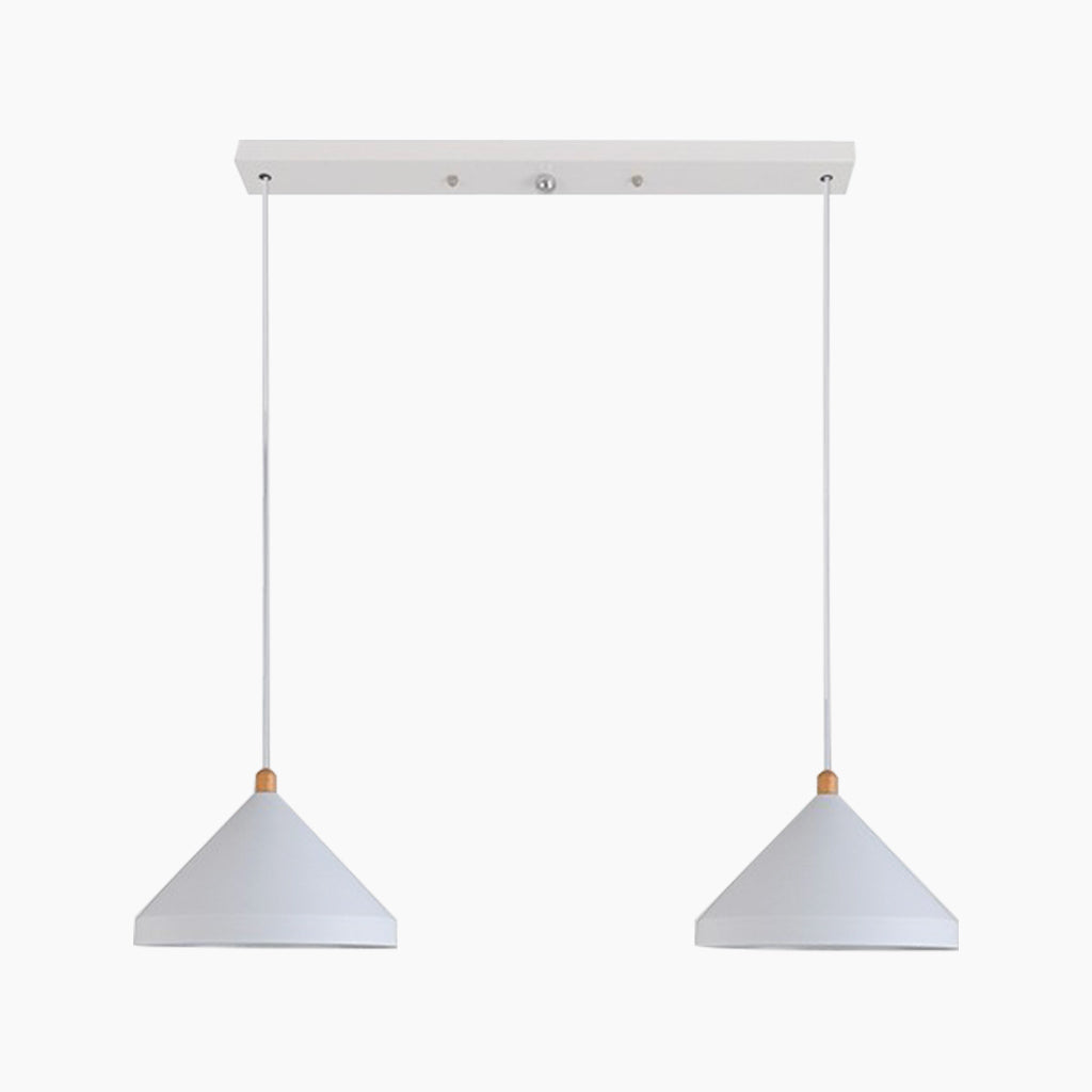 Pendant Light Cone String Modern for Dining Room/Restaurant, Black/White