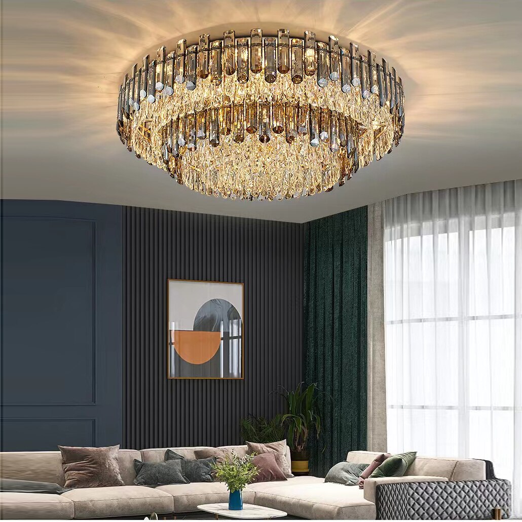 Ylk Luxury Crystal Ceiling Chandelier