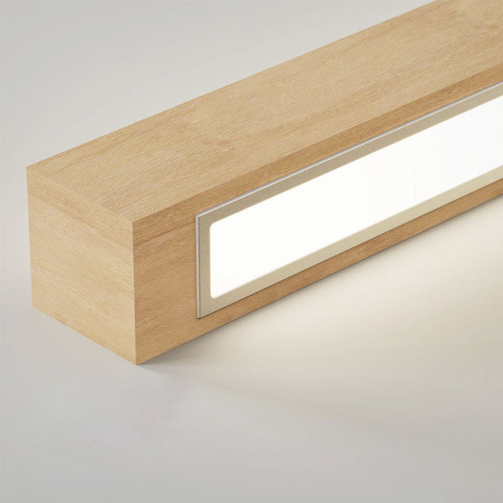 Pendant Lighting Modern Minimalist Linear, Wood