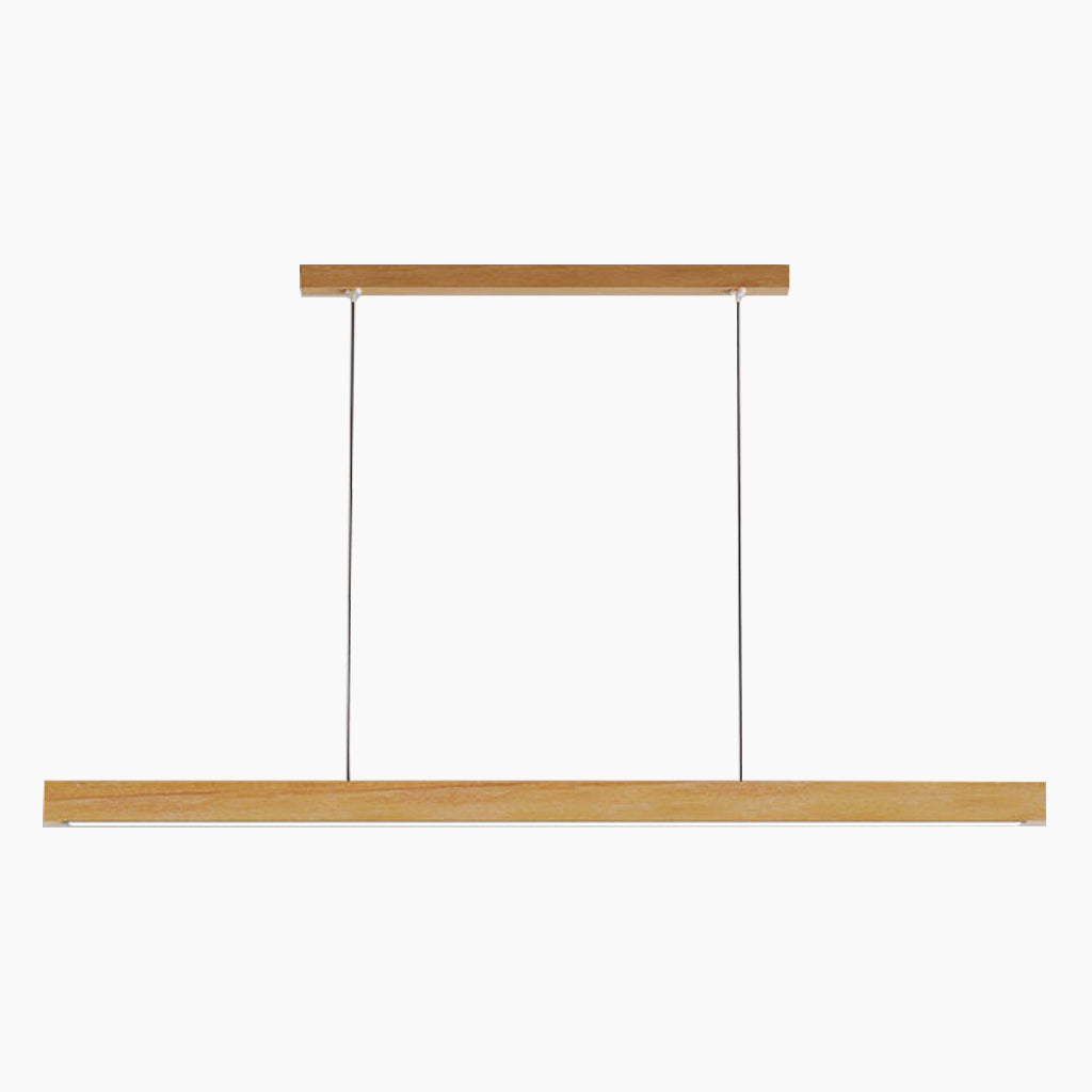 Pendant Lighting Modern Minimalist Linear, Wood