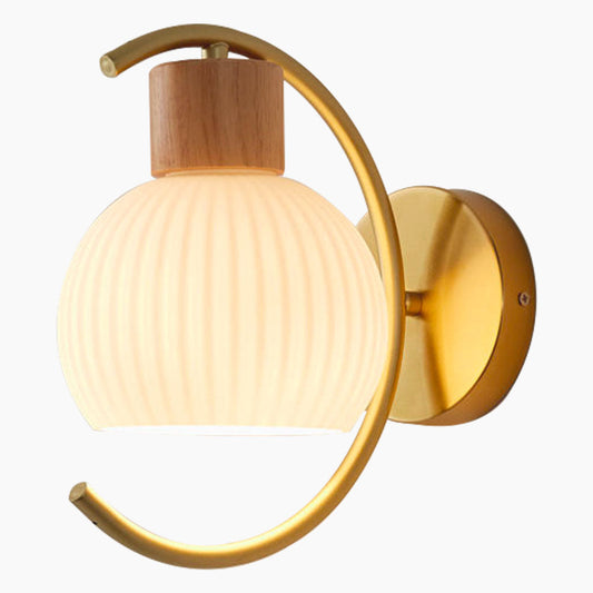 Wall Sconce Modern Wood Iron