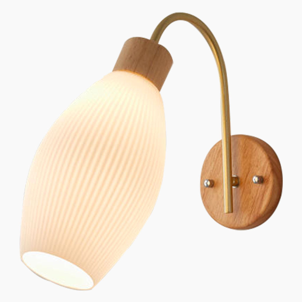 Wall Sconce Modern Wood Iron