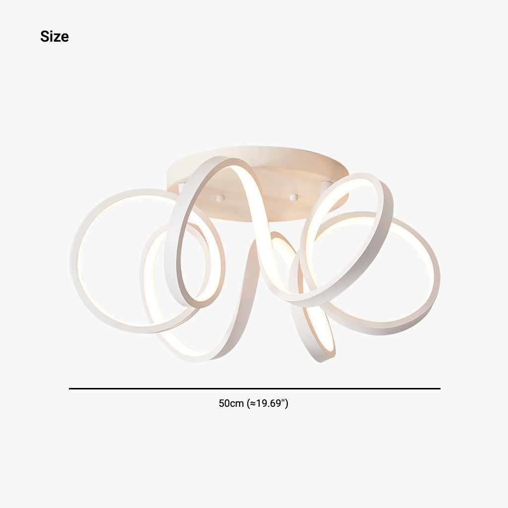 Modern Chandelier Wave Ceiling Light