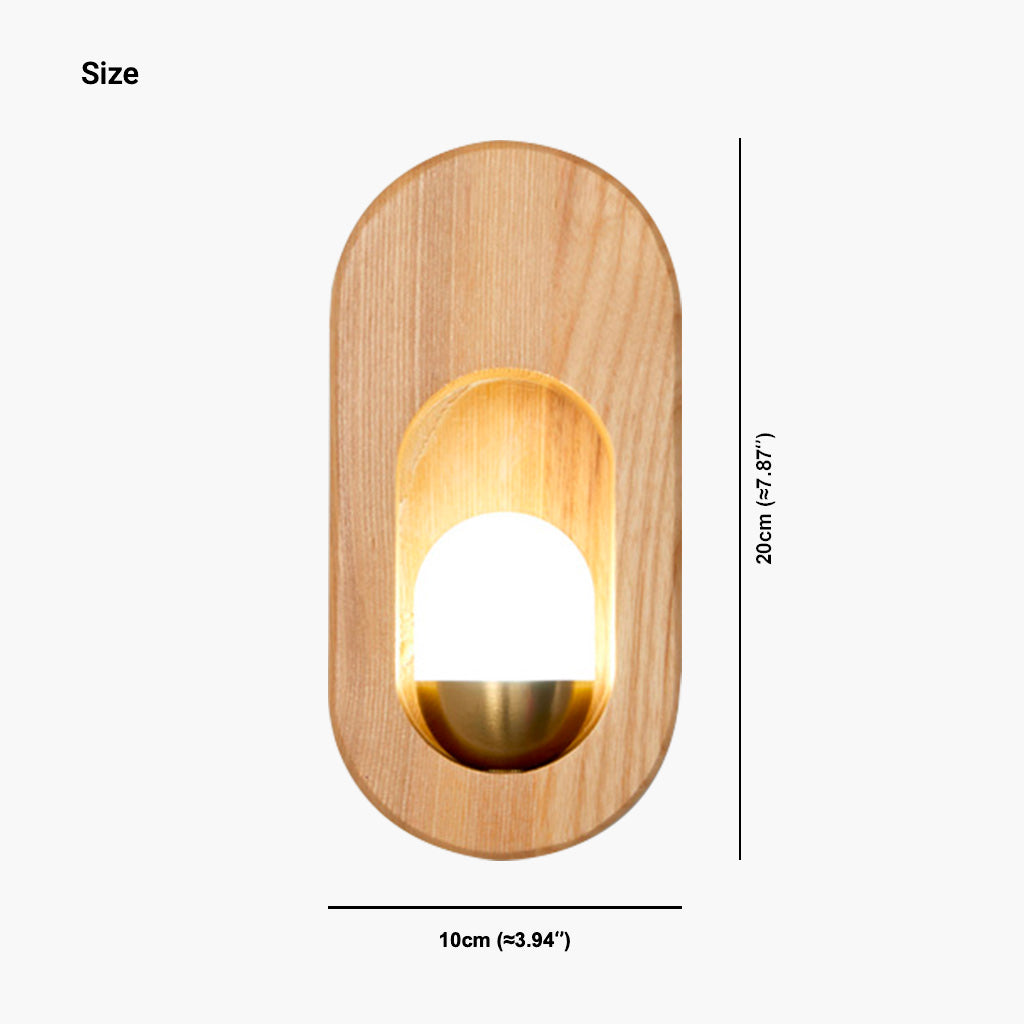 Wall Sconce Modern Wood Fixture