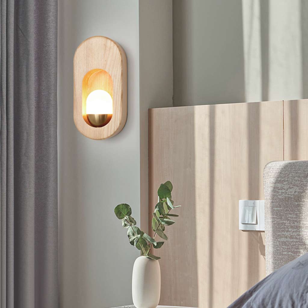 Wall Sconce Modern Wood Fixture