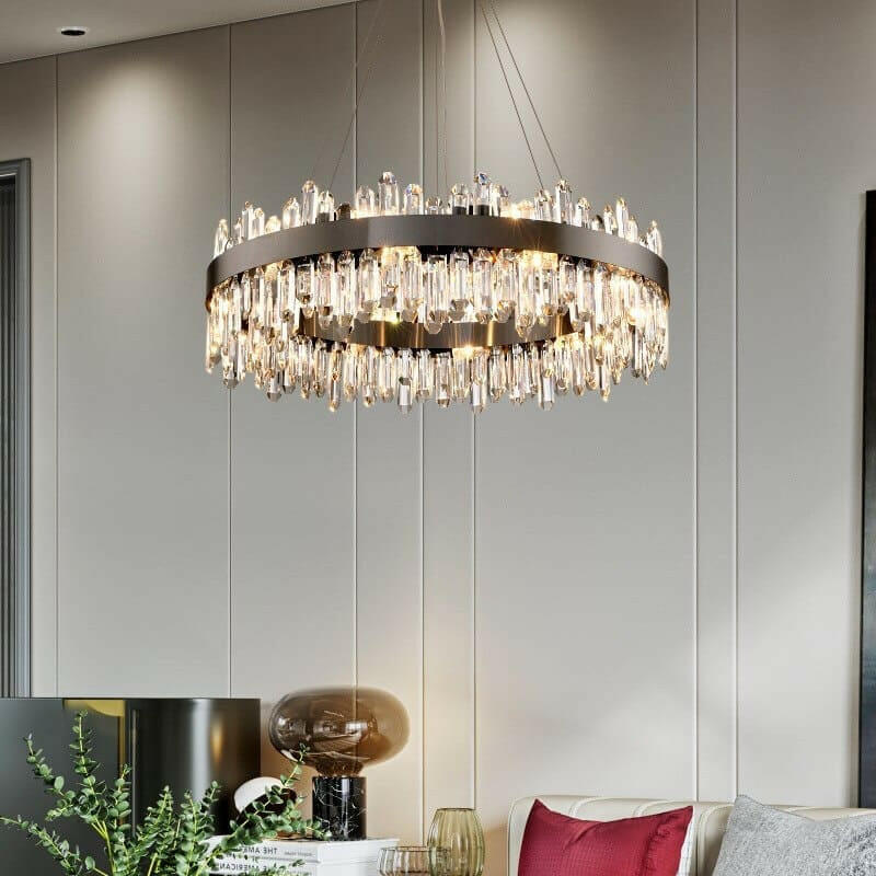 Modern Creative Black Crystal Chandelier