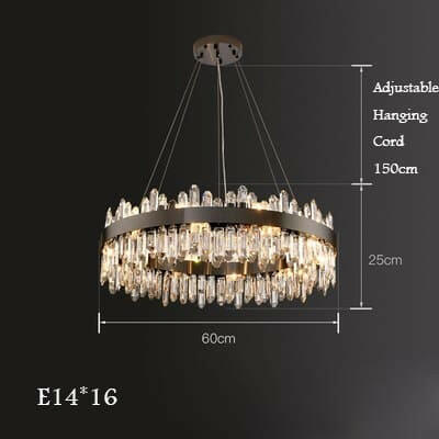 Modern Creative Black Crystal Chandelier