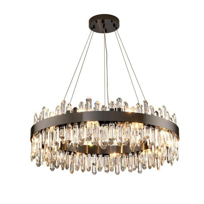Modern Creative Black Crystal Chandelier