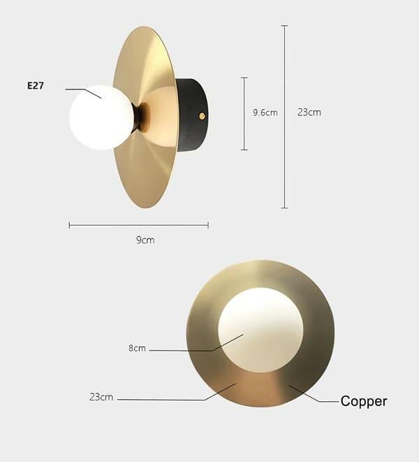 Modern Gold LED Wall Sconce