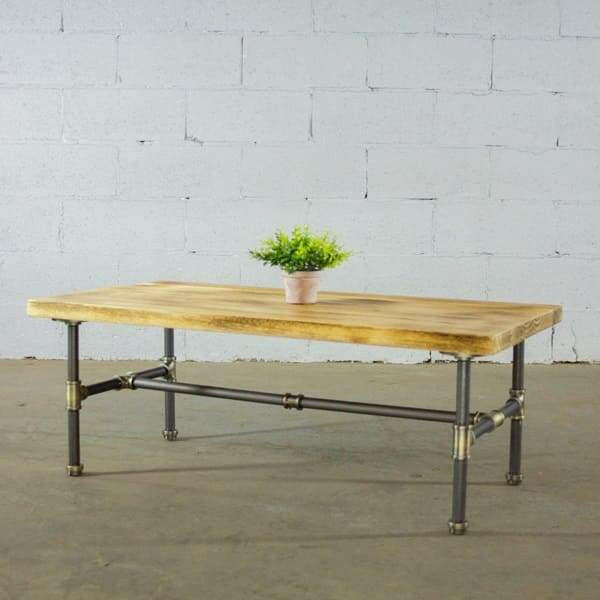 Modern Industrial Rectangular Coffee Table