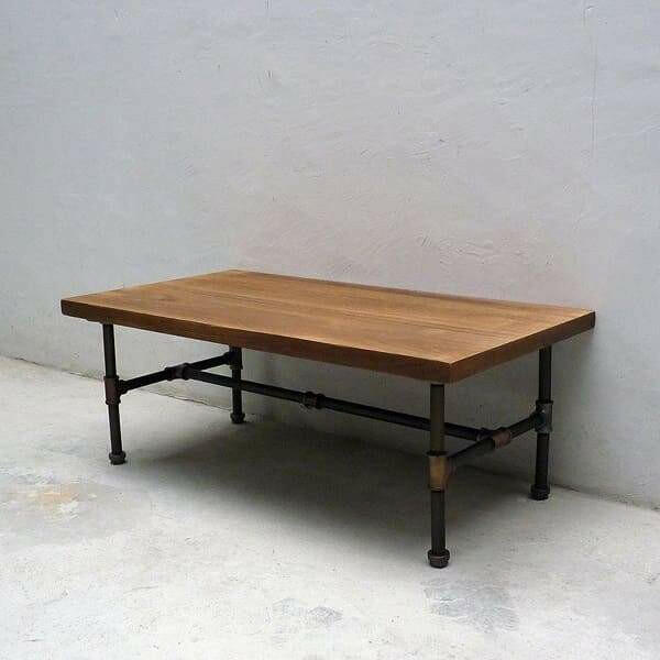 Modern Industrial Rectangular Coffee Table